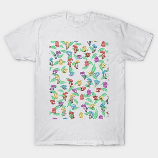 mushroom pattern T-Shirt by mailboxdisco